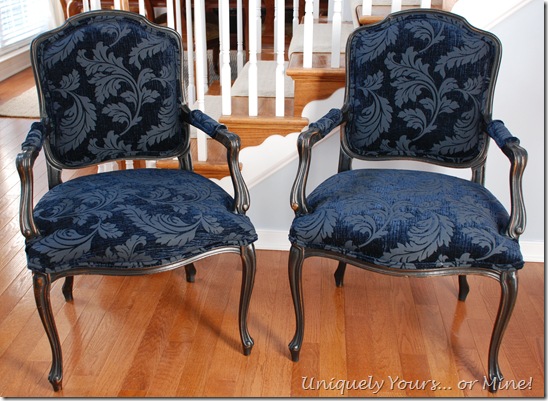 Painted French armchair