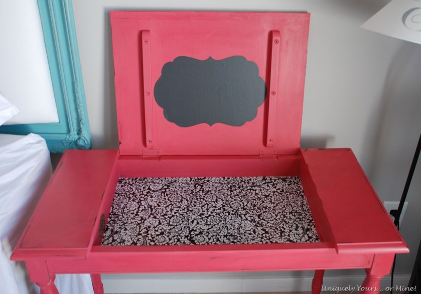 Pink writing desk custom shade ASCP