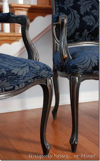 Painted French armchair