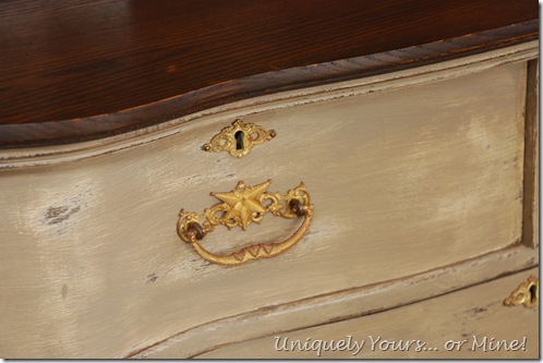 Vintage Painted Oak Chest