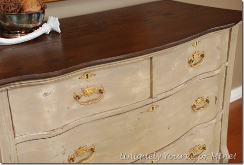Vintage Painted Oak Chest