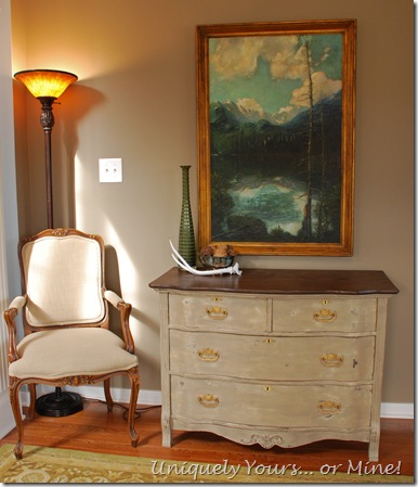 Vintage Painted Oak Chest