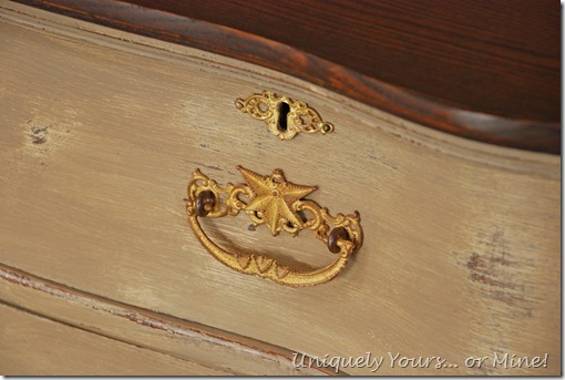 Vintage Painted Oak Chest
