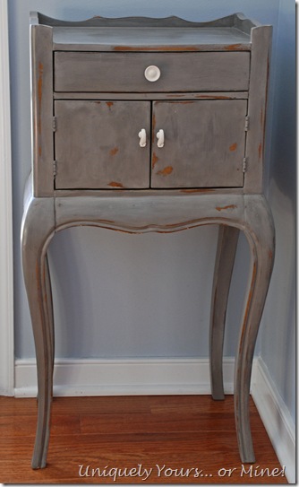 Pulaski nightstand painted Pittsburg Gray CeCe Caldwell Paint