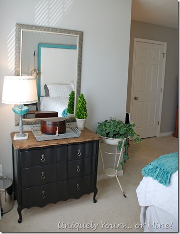 blue and gray bedroom makeover