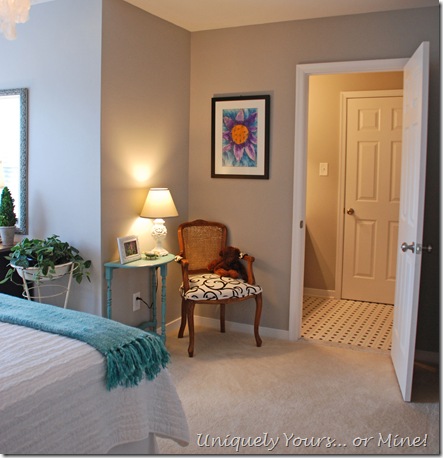 blue and gray bedroom makeover