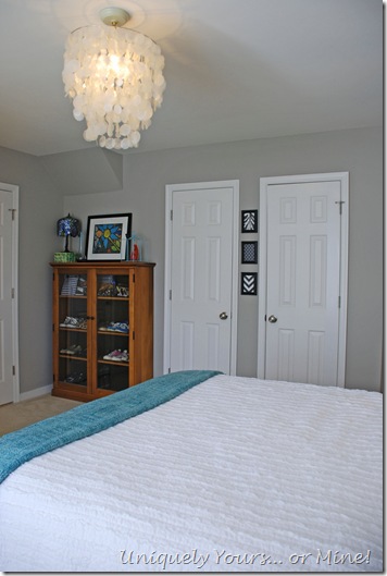 blue and gray bedroom makeover