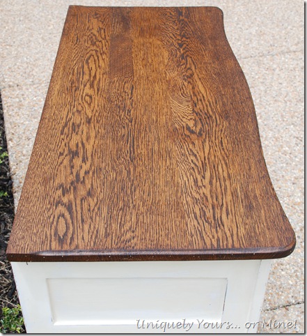 How to refinish a dresser top