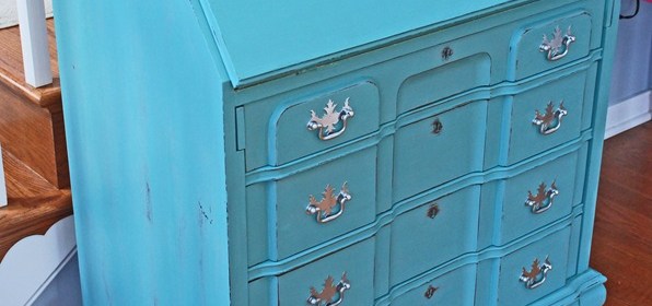 Provence painted secretary desk
