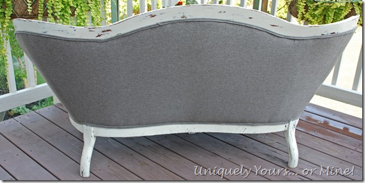 Vintage settee reupholstering