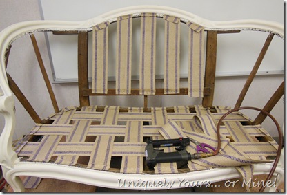 How to reupholster a settee or chair