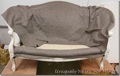 How to recover a settee or chair