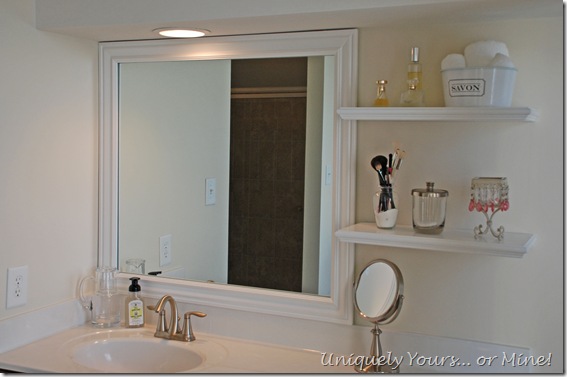 framing a bathroom mirror