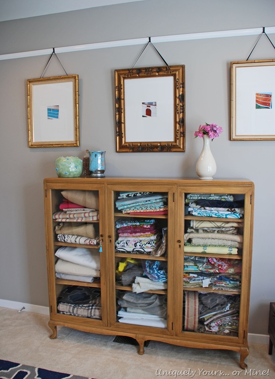 Gray painted office study