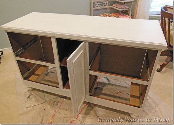 priming pine credenza