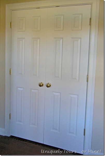 changing out brass doorknobs for nickel knobs