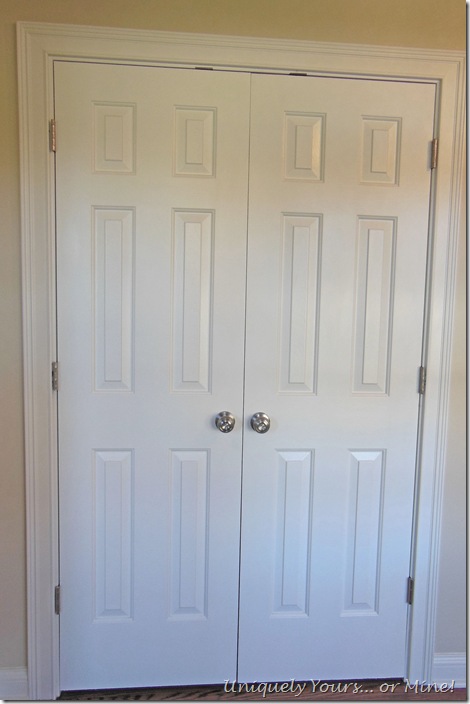 changing out brass doorknobs for nickel knobs