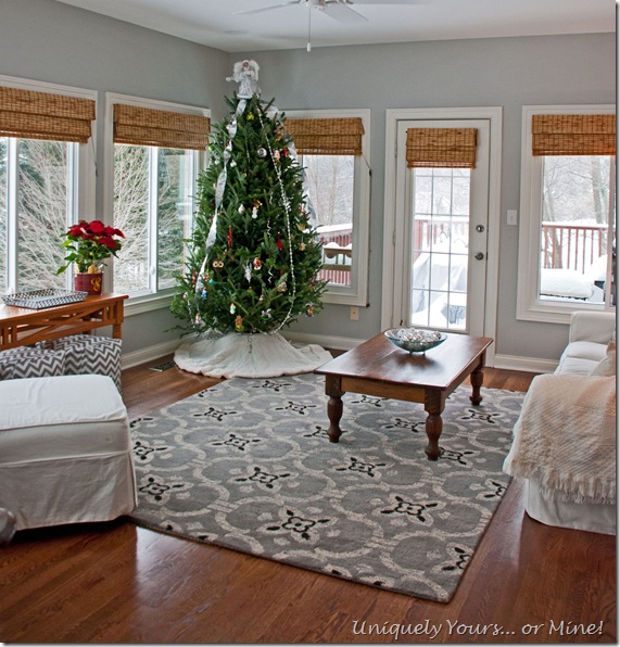 updated sunroom painted gray