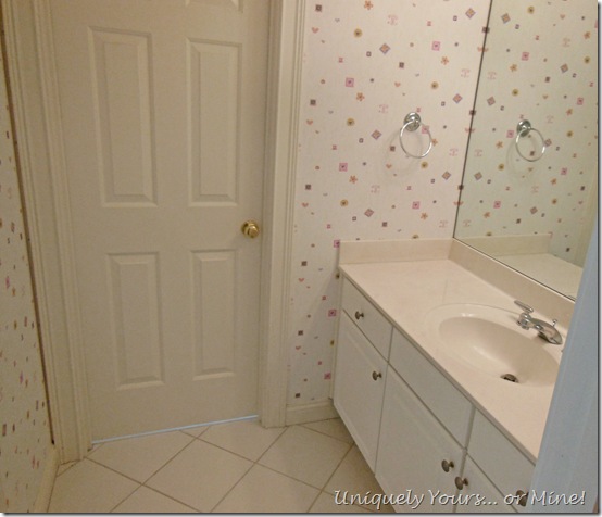 before vanity bathroom area