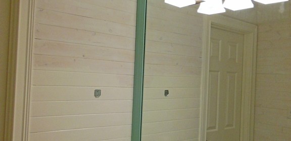 installing wood planks on walls