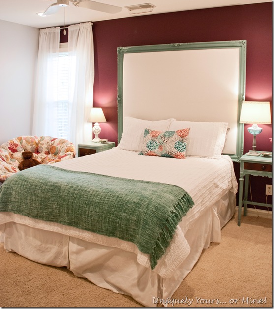 Purple and blue girls bedroom