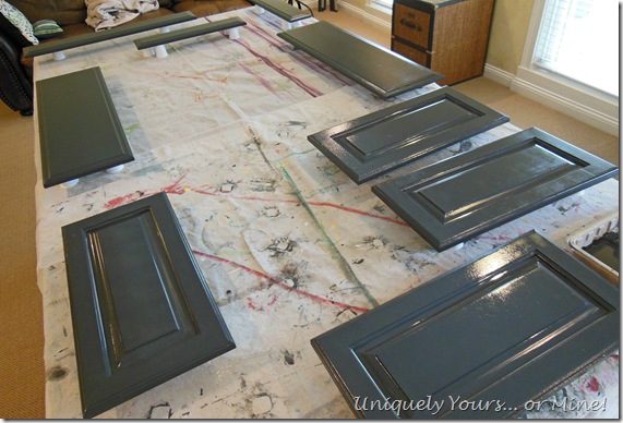 painted door and drawer fronts