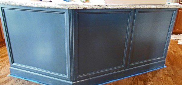 painted kitchen island