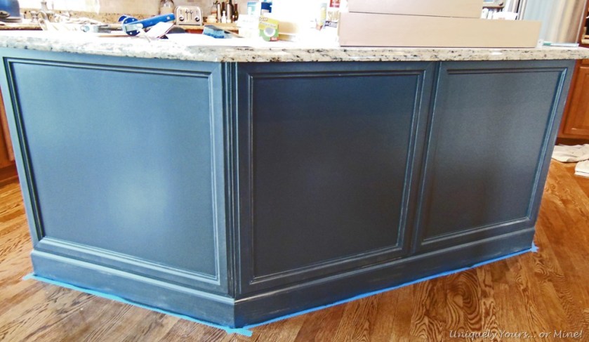 painted kitchen island