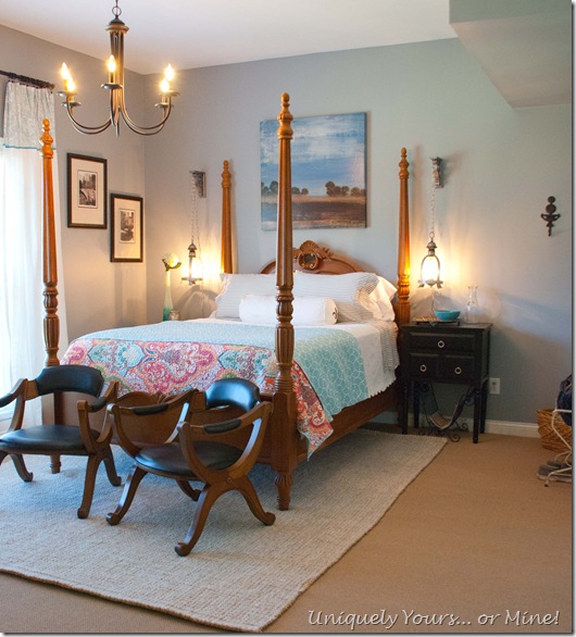 blue gray guest bedroom