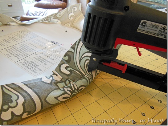 DIY recovering a vanity chair