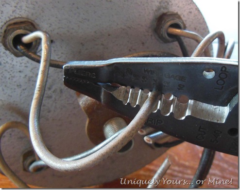 DIY vintage pendant light rewiring