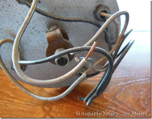 DIY vintage pendant light rewiring