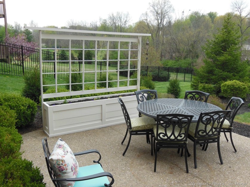 Building a planter and trellis for the patio