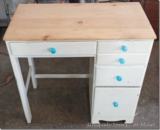 Before childs desk