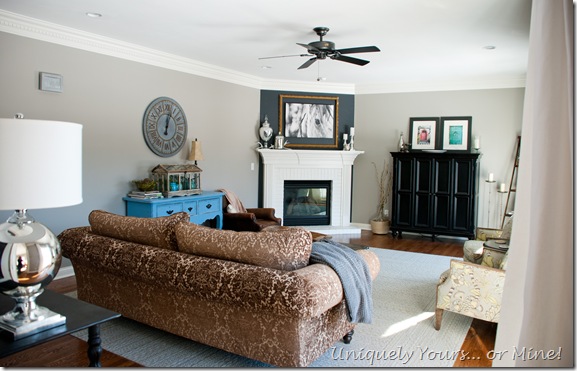 gray family room update