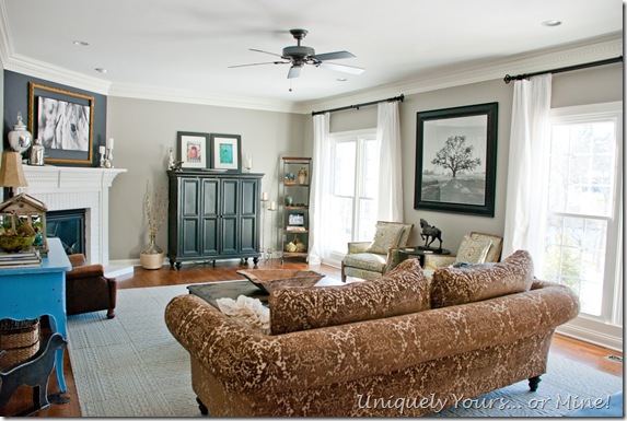 gray family room update