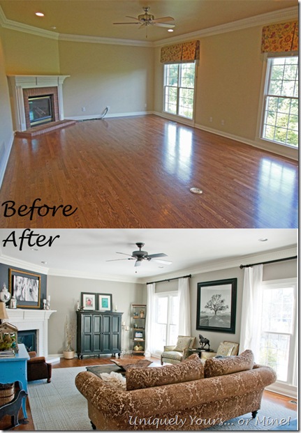 Before & After Family Room Update