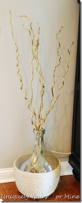 updating a plain vase with jute twine