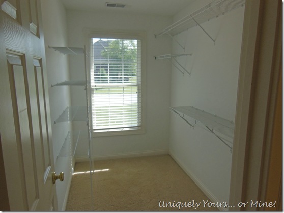 BEFORE closet update