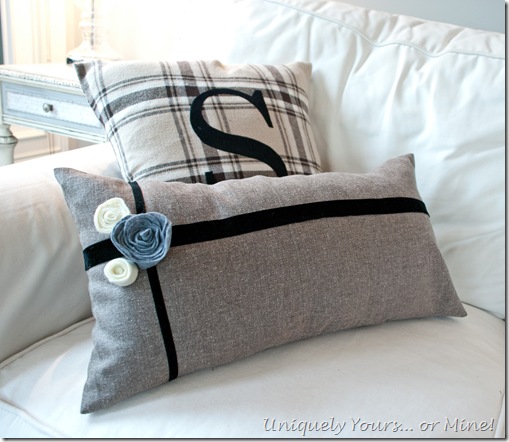 Embellishing pillow covers