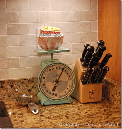 Useful decor in kitchen