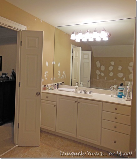 Repairing wall behind glued on mirror