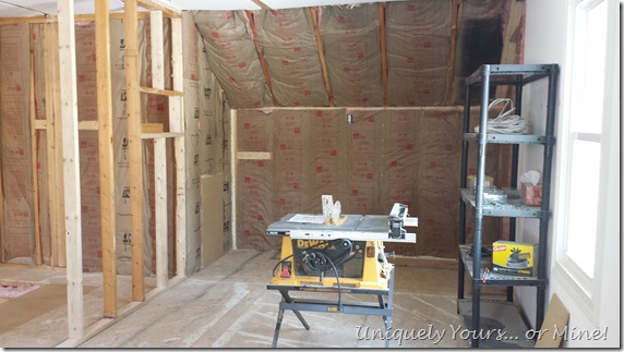 master closet remodel construction phase