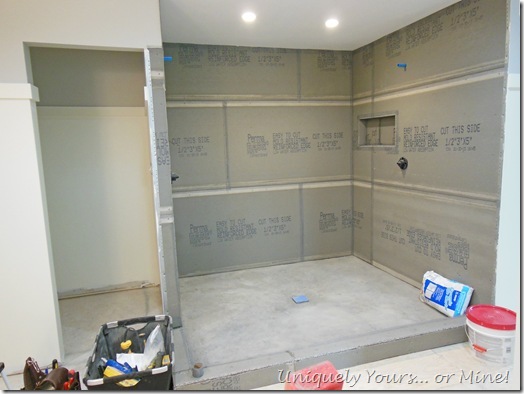 Building a walk in master shower