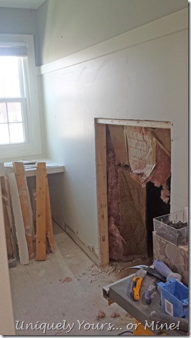 Using knee wall space for built in