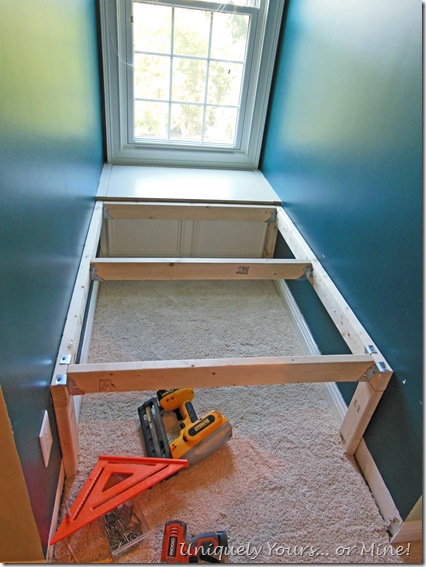 How to DIY build a platform bed in a dormer window space