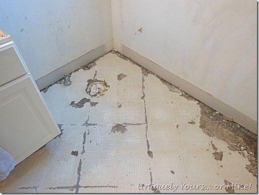Bathroom tile removal