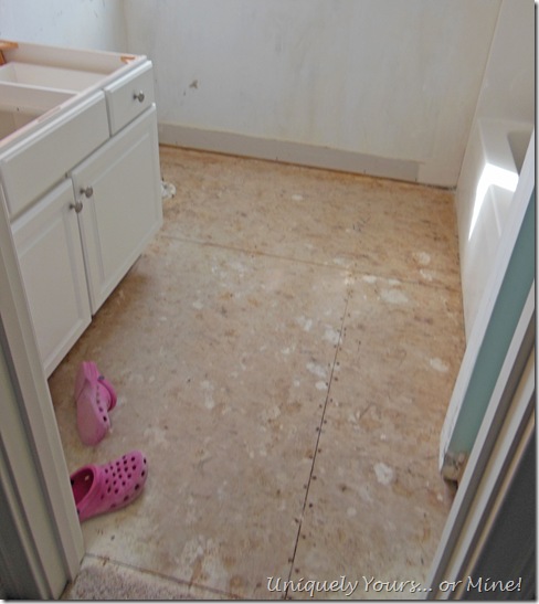 Bathroom tile removal