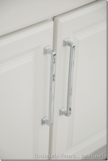 Polished chrome vanity pulls