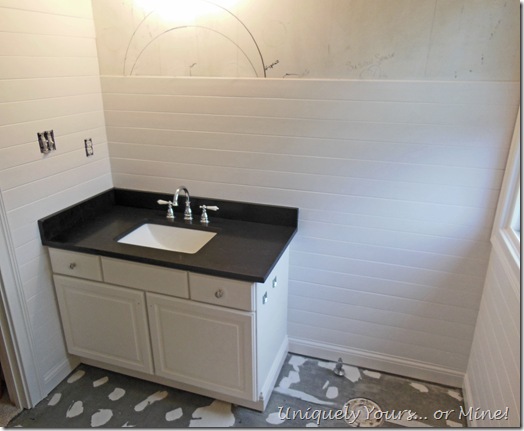 Bathroom mid renovation